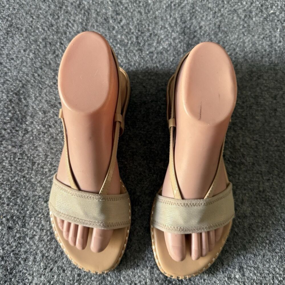 Donald Pliner Liza Strappy Sandals Beige Buckle Ankle Strap Comfort Women’s 6M